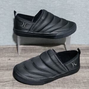 Hurley Puff Kayo Chukka Slip On Shoes Women's Size 7M Black on Black Sneakers